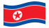 Coreia do Norte-Bandeira ondulante