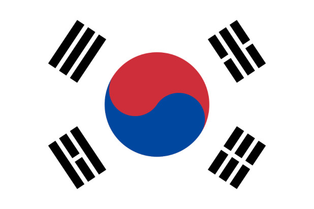 Bandeira Coreia do Sul