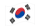 Coreia do Sul-Bandeira ondulante