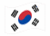 Coreia do Sul-Bandeira ondulante