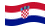 Croácia-Bandeira ondulante