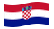Croácia-Bandeira ondulante