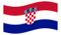 Croácia-Bandeira ondulante