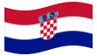 Bandeira animada Croácia