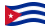 Cuba-Bandeira ondulante