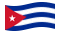 Cuba-Bandeira ondulante