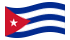 Cuba-Bandeira ondulante