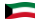 Kuwait-Bandeira ondulante