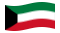 Kuwait-Bandeira ondulante