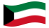 Kuwait-Bandeira ondulante