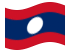 Laos-Bandeira ondulante