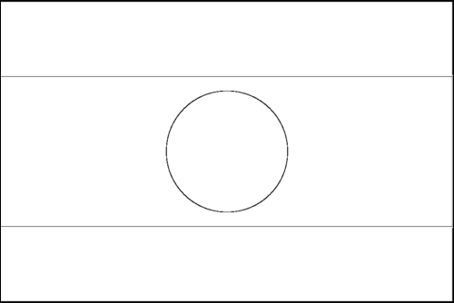 Contorno da bandeira de Laos para colorir