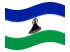 Lesoto-Bandeira ondulante