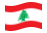 Líbano-Bandeira ondulante