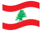 Bandeira animada Líbano