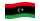 Líbia-Bandeira ondulante