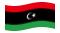 Líbia-Bandeira ondulante