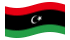 Líbia-Bandeira ondulante