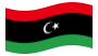 Líbia-Bandeira ondulante