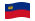 Liechtenstein-Bandeira ondulante