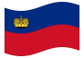 Bandeira animada Liechtenstein