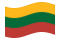 Lituânia-Bandeira ondulante