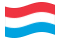 Luxemburgo-Bandeira ondulante