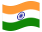 Bandeira animada Índia