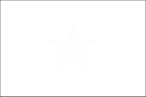 Contorno da bandeira de Marrocos para colorir