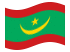 Mauritânia-Bandeira ondulante