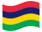 Bandeira animada Maurícia