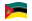 Moçambique-Bandeira ondulante