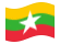 Myanmar (Birmânia, Birmânia)-Bandeira ondulante