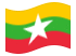 Myanmar (Birmânia, Birmânia)-Bandeira ondulante