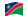Namíbia-Bandeira ondulante