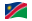 Namíbia-Bandeira ondulante