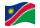 Namíbia-Bandeira ondulante