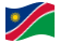Namíbia-Bandeira ondulante