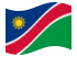 Namíbia-Bandeira ondulante