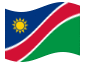 Bandeira animada Namíbia