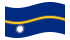 Nauru-Bandeira ondulante