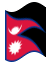 Bandeira animada Nepal