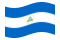 Nicarágua-Bandeira ondulante