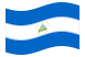 Nicarágua-Bandeira ondulante