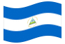 Bandeira animada Nicarágua