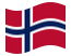 Noruega-Bandeira ondulante