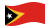 Timor-Leste-Bandeira ondulante