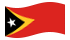 Timor-Leste-Bandeira ondulante