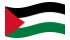 Territórios Autónomos Palestinianos-Bandeira ondulante