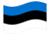 Estónia-Bandeira ondulante